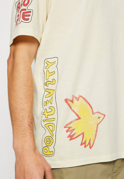 Scotch & Soda ARTWORK TEE - T-Shirt Print - Off White