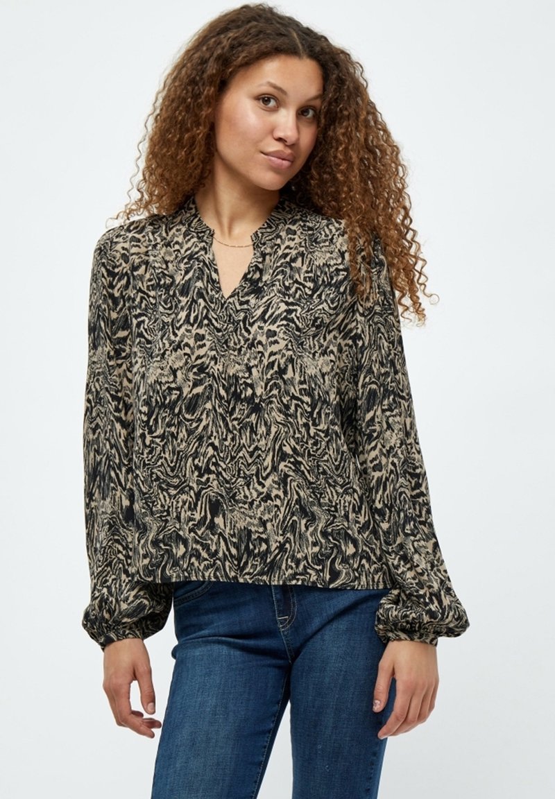 Minus JUVIA - Bluse - Wood Smoke Swirl Print