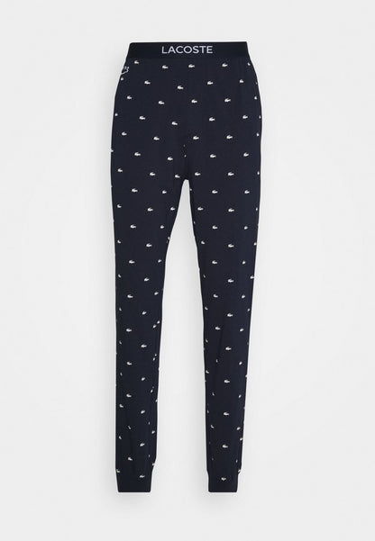 Lacoste Nachtwäsche Hose - Marine/blanc