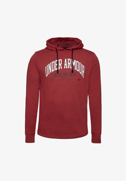 Under Armour RIVAL TRY ATHLETIC DEPT - Kapuzenpullover - Red Black