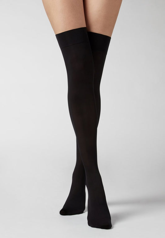 Calzedonia 50 DEN - Overkneestrümpfe - Black