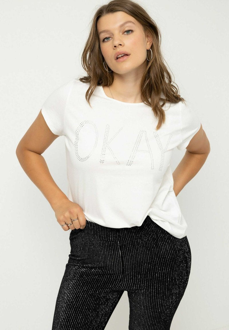  T-Shirt Print - Blanc Cassé