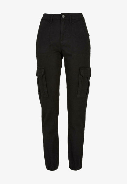 URBAN CLASSICS TWILL UTILITY - Cargohose - Black