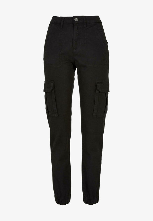 URBAN CLASSICS TWILL UTILITY - Cargohose - Black