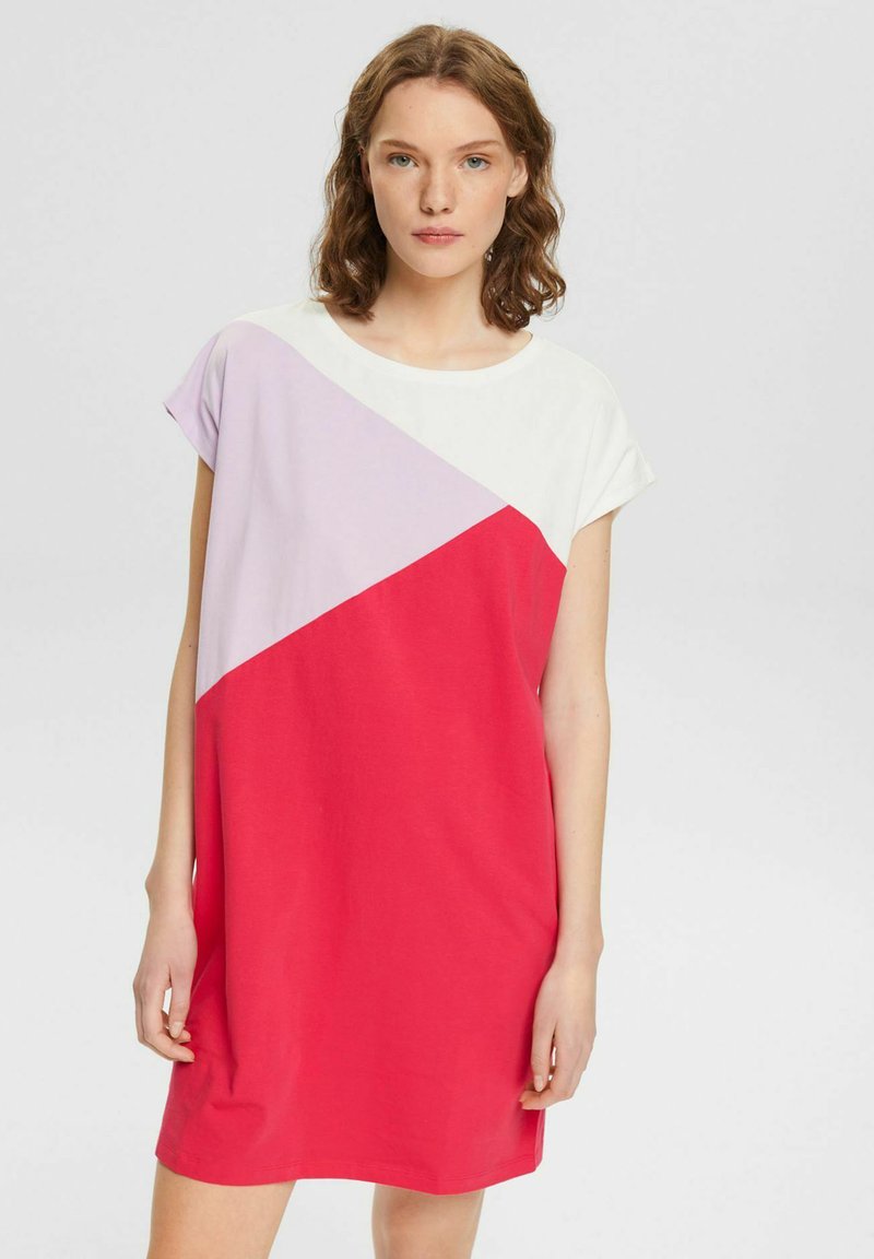 ESPRIT COLOUR BLOCK SUS NS SS - Nachthemd - Pink Fuchsia