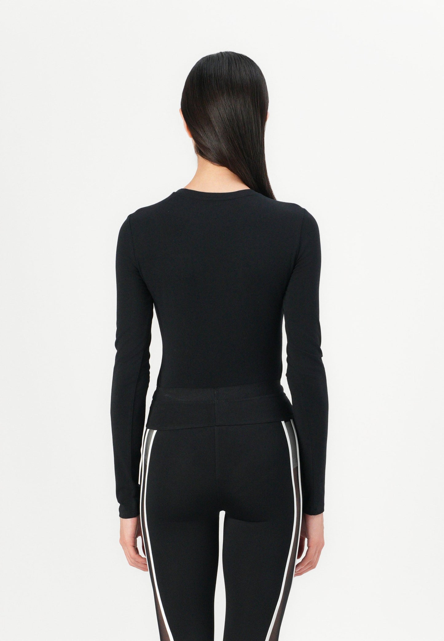 Guess LOGO - Long Sleeved Top - Jet Black