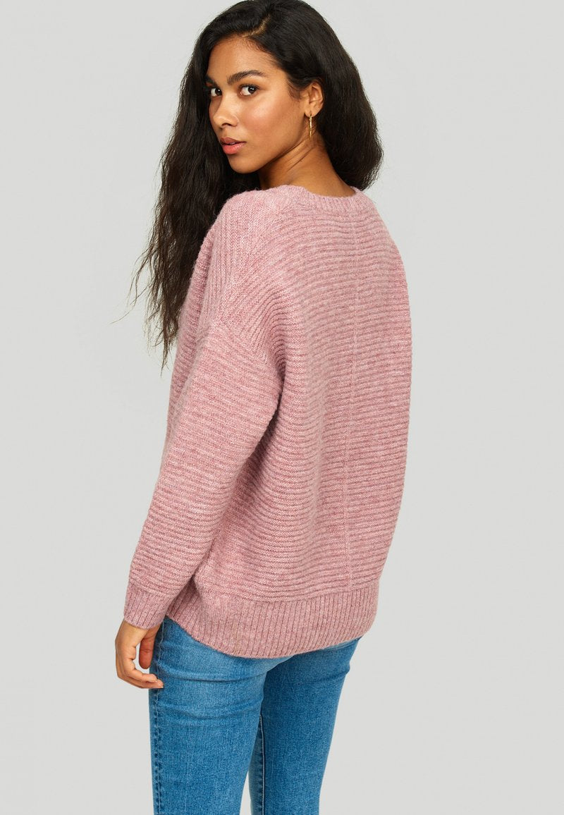  Strickpullover - Mauve Melange