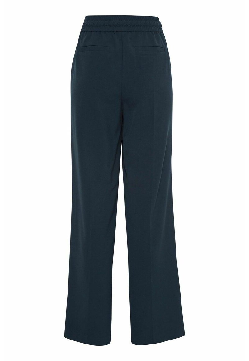 B.young ELEGANTE BUSINESS LANGE STOFF PANTS WIDE LEG - Stoffhose - Navy