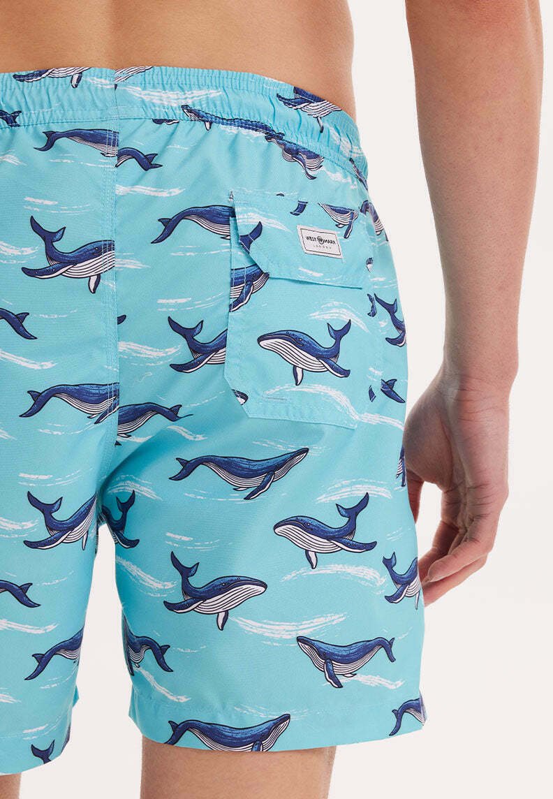  WMPATTERN - Badeshorts - Turquoise Aop