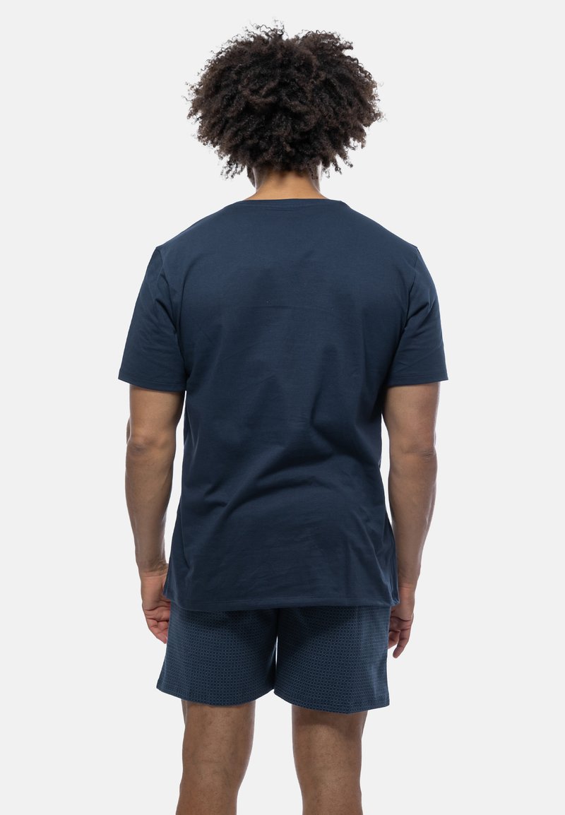 Schiesser Nachtwäsche Set - Blau Gemustert