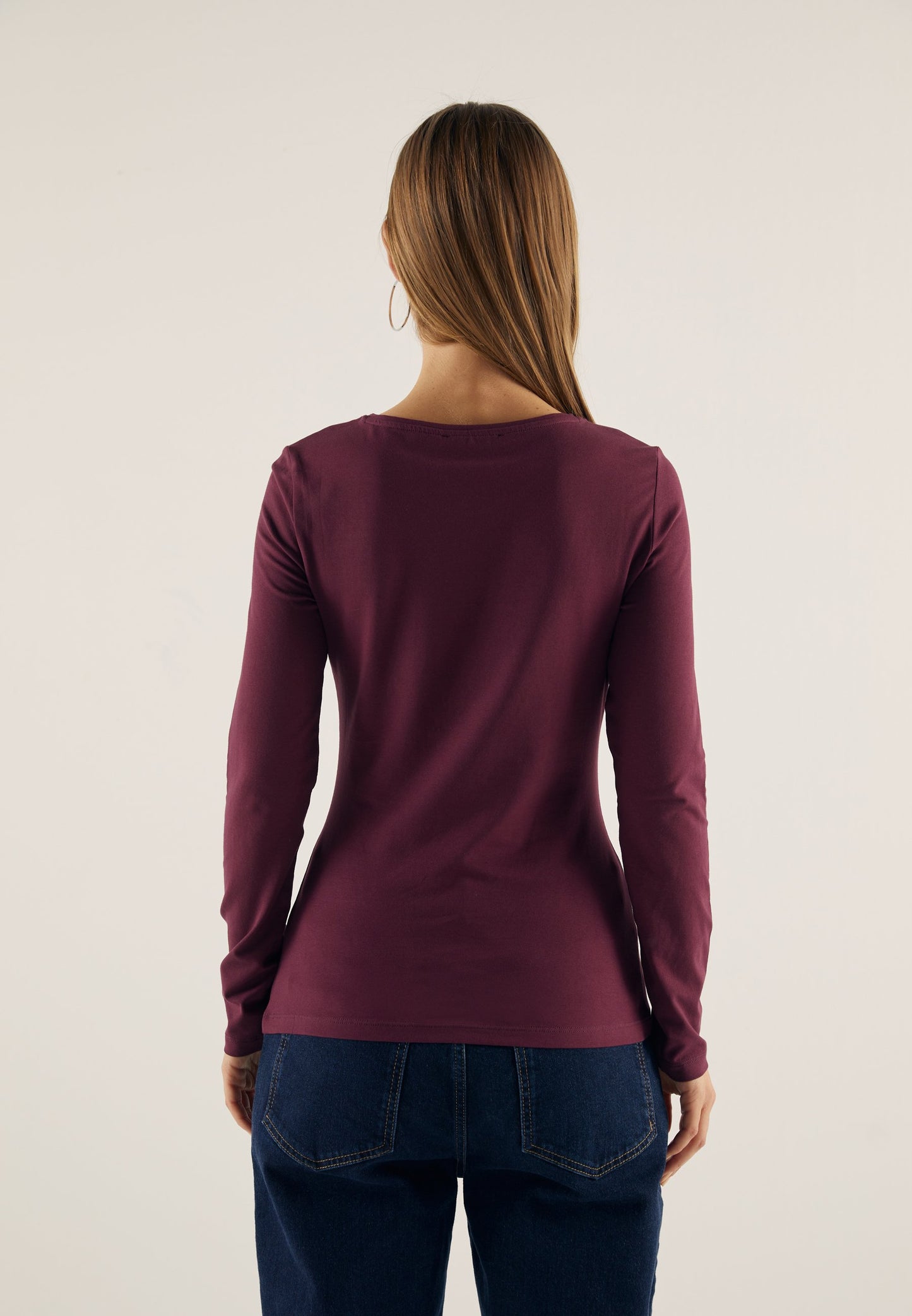 Anna Field 3 PACK - Long Sleeved Top - Black/bordeaux/white