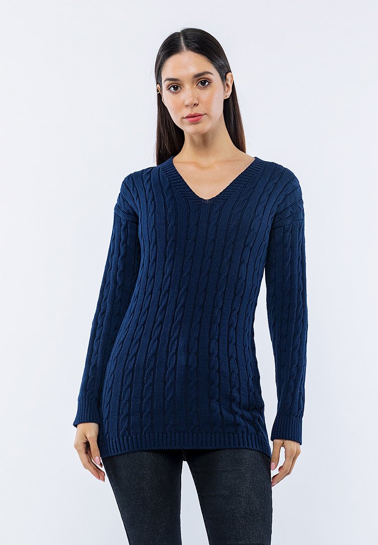  Strickpullover - Navy