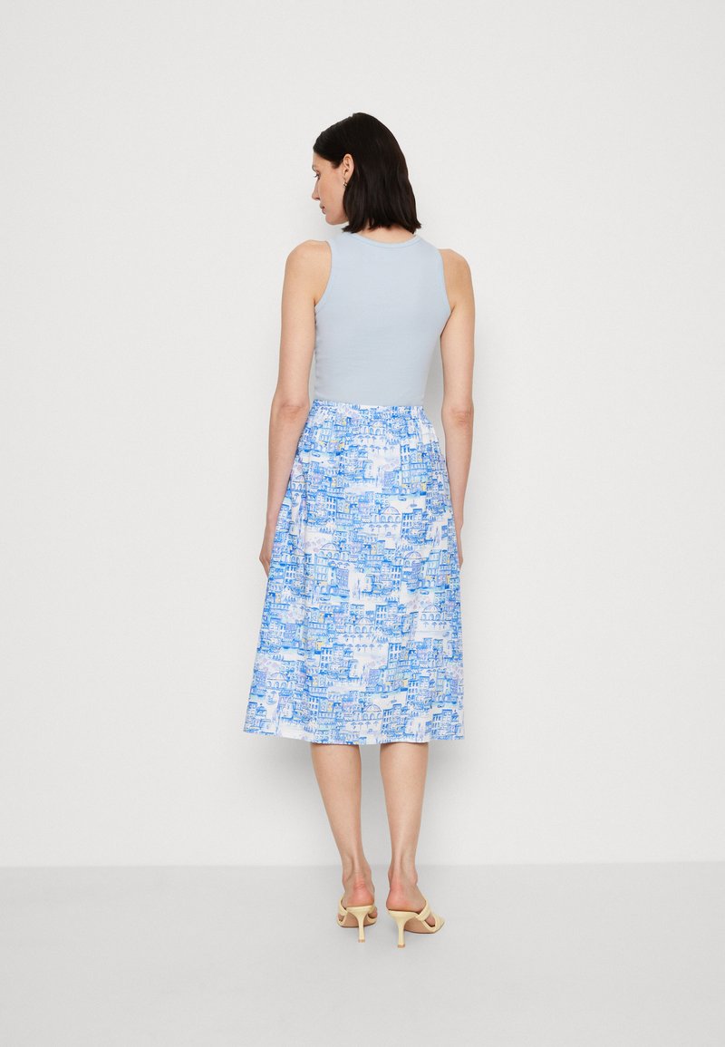 Thought IMOGEN MIDI SKIRT - A-Linien-Rock - Blue