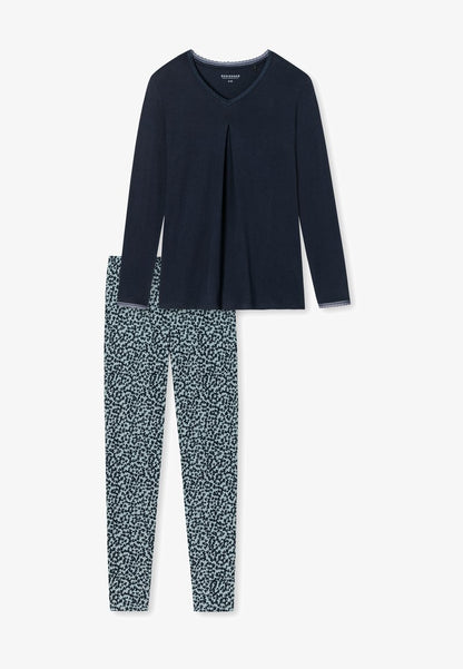 Schiesser CLASSIC COMFORT FIT - Nachtwäsche Set - Blau