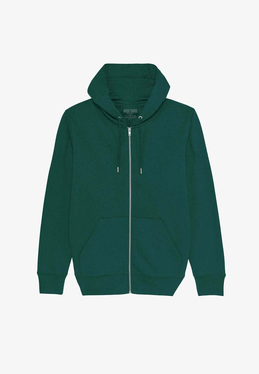  AMORE BACK EMBROIDERY UNISEX CLASSIC ZIPPED - Sweatjacke - Dark Green