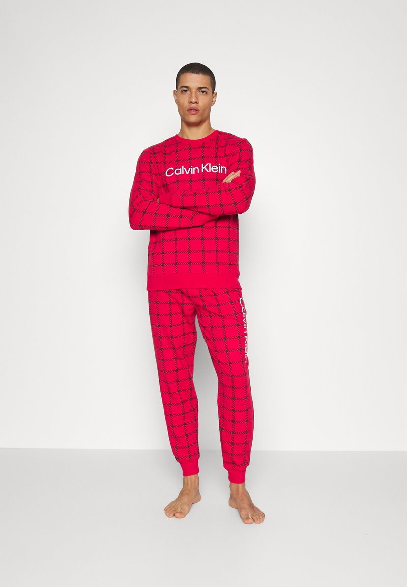 CALVIN KLEIN UNDERWEAR LOGO GRAPHIC LOUNGE - Nachtwäsche Shirt - Red