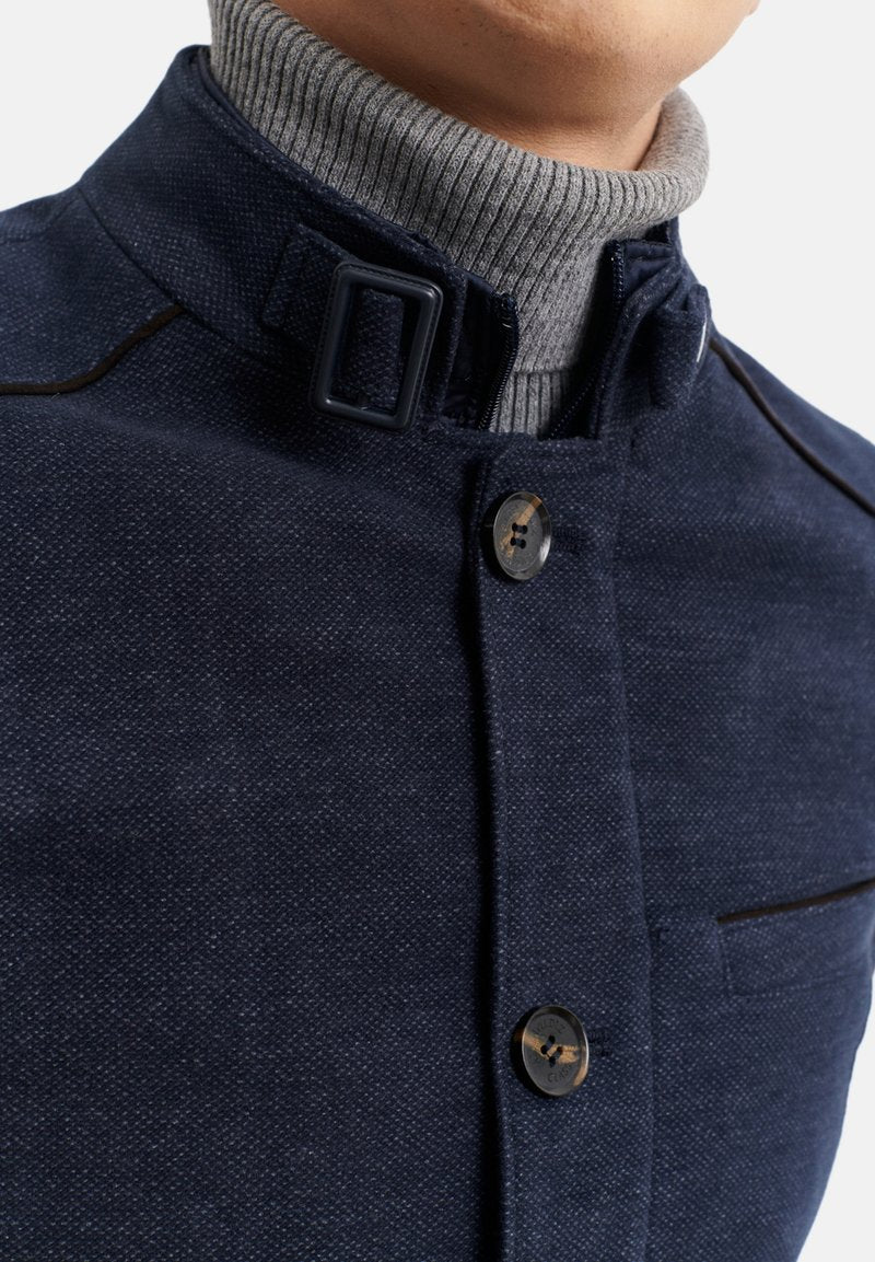  STANDARD FIT FIGURED - Übergangsjacke - Navy Blue