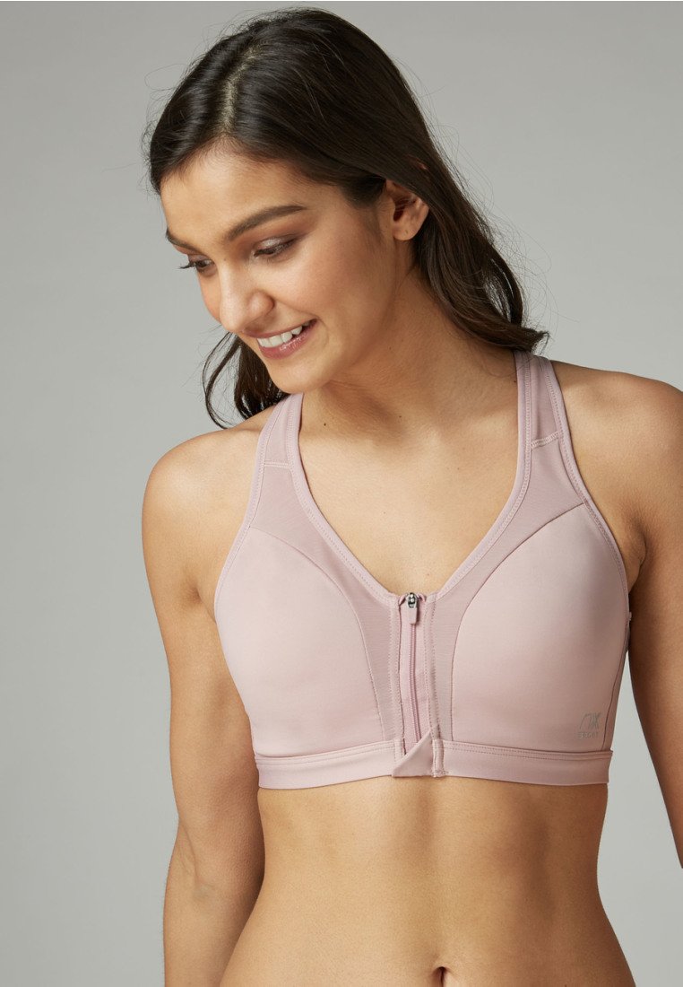Next HIGH IMPACT ZIP FRONT - Bustier - Pink