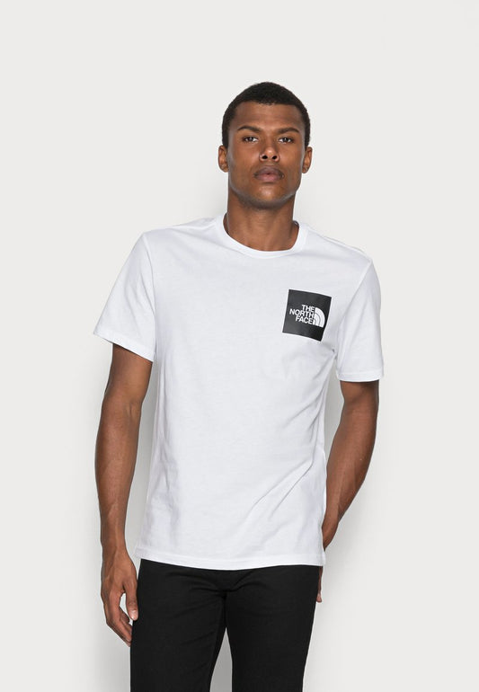 The North Face FINE TEE - T-Shirt Print - White/black