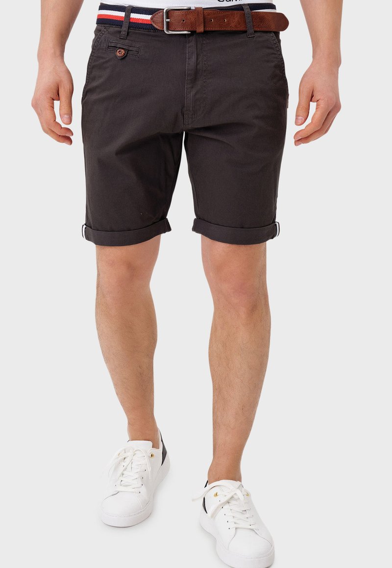 Indicode Jeans Shorts - Anthracite