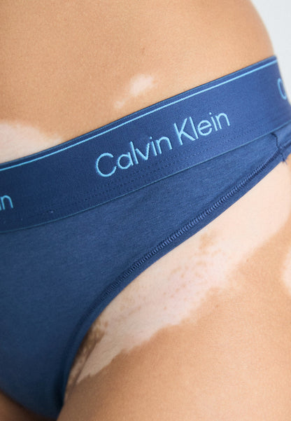 CALVIN KLEIN UNDERWEAR THONG ICON - Thong - Dark Denim