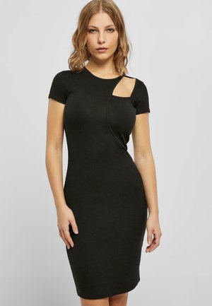 URBAN CLASSICS ONE SHOULDER - Etuikleid - Black