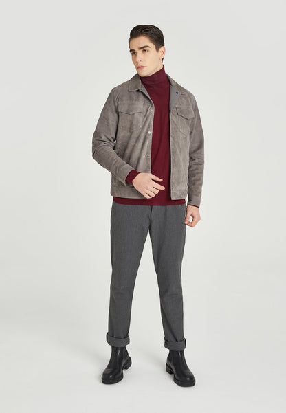  Lederjacke - Grey