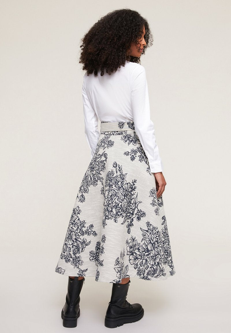  JACQUARD - A-Linien-Rock - Bianco