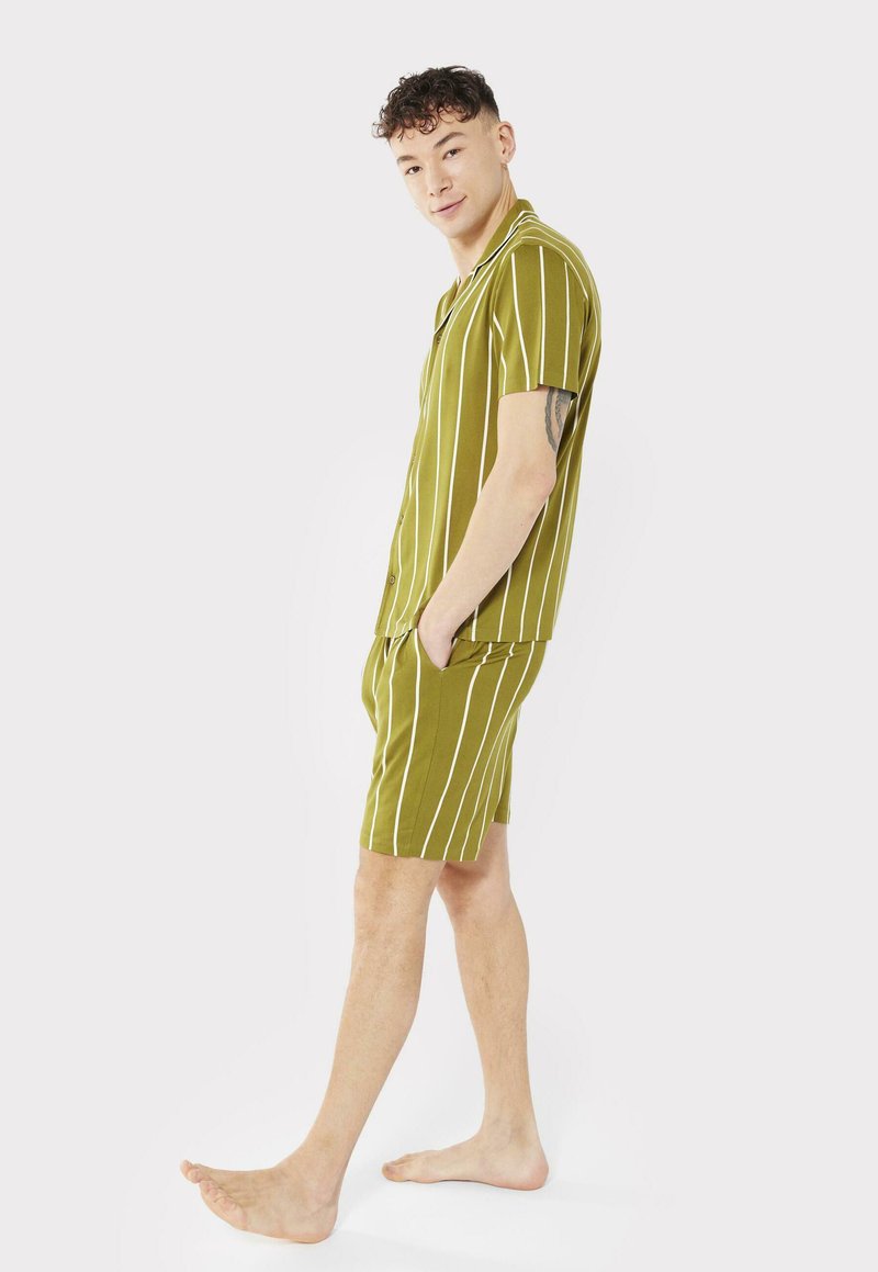  STRIPE REVERE SET - Nachtwäsche Set - Khaki