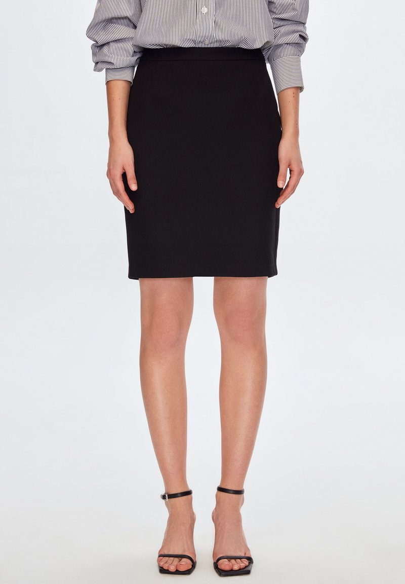  JULIA - Bleistiftrock - Black