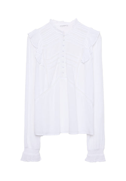 Stradivarius RUFFLED WITH BUTTONS - Blouse - Bordeaux