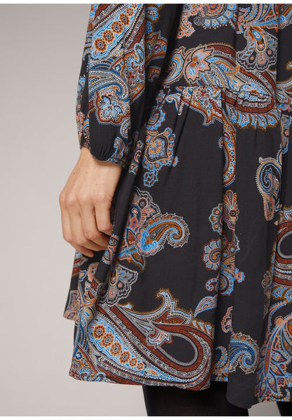 Comma Jerseykleid - Black Graphic