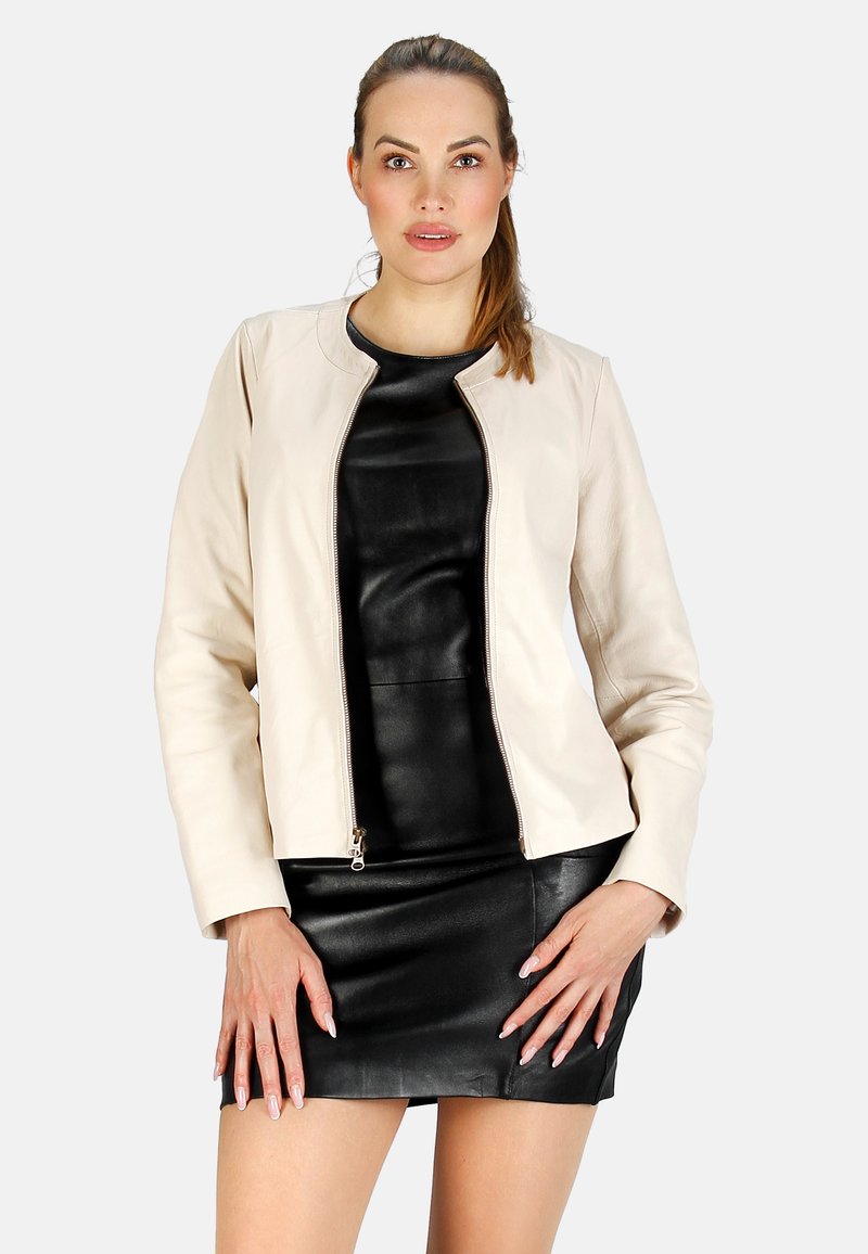  DIANA - Lederjacke - Sand