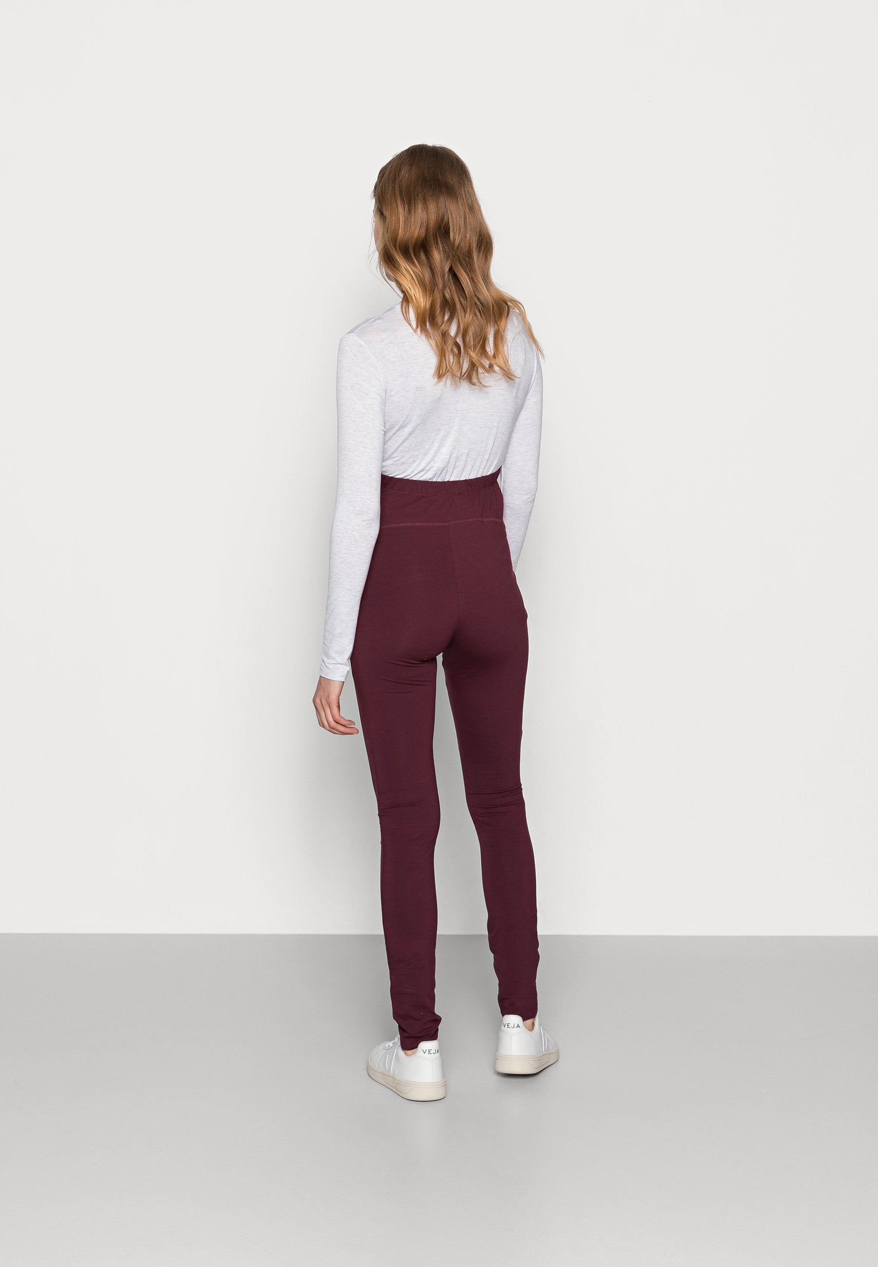  3 PACK - Leggings - Trousers - Black/bordeaux/dark Blue