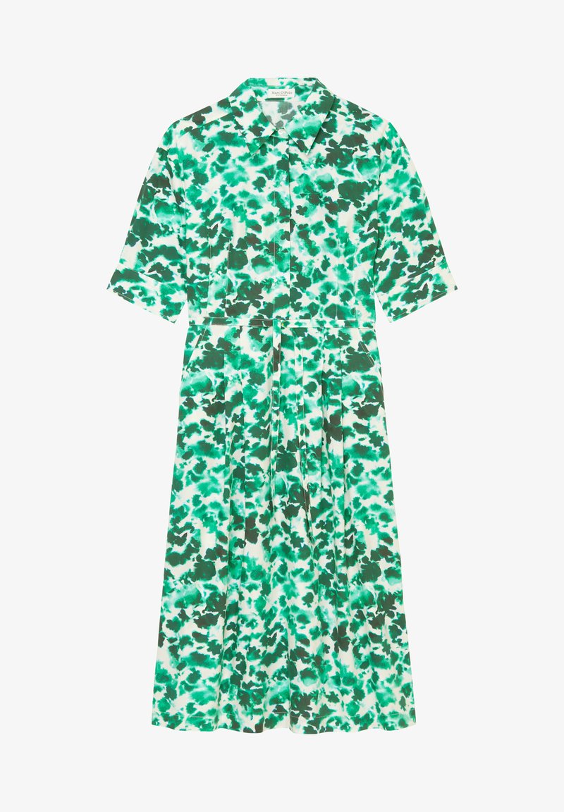 Marc O'Polo STYLE BELTED WAIST PLEATS DETAILS - Blusenkleid - Multi