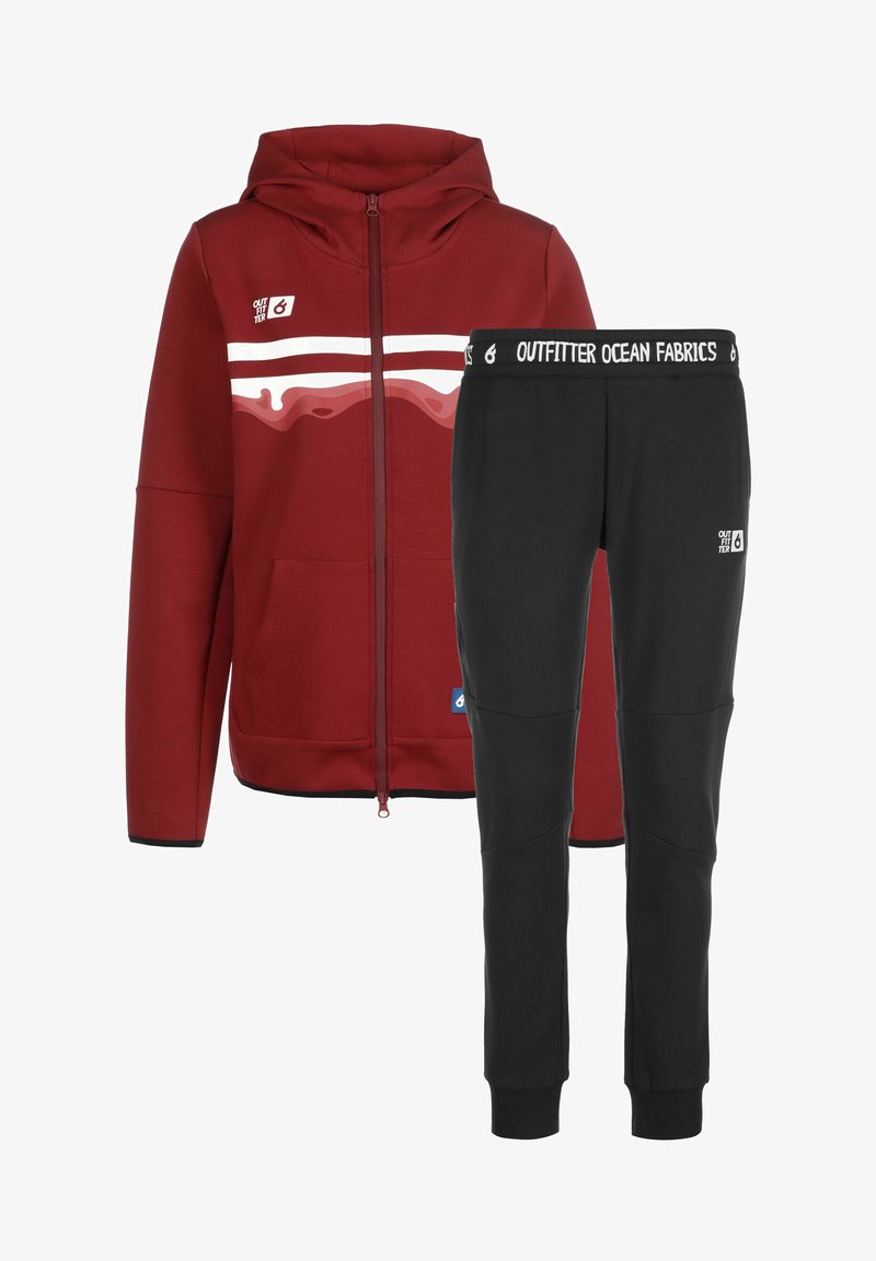 OUTFITTER OCEAN FABRICS SET - Trainingsanzug - Red/black