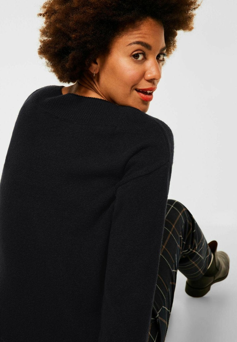 STREET ONE Strickpullover - Blau