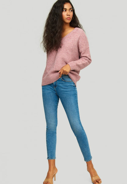  Strickpullover - Mauve Melange