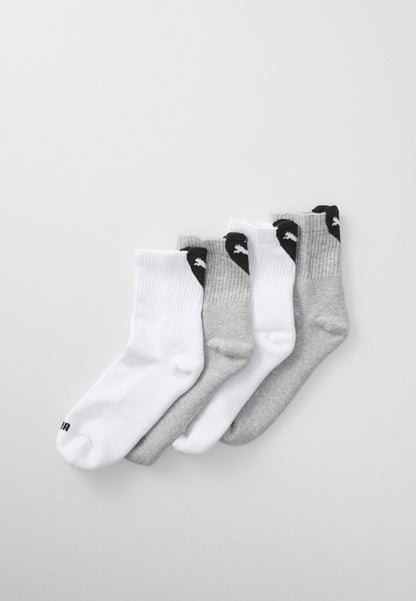 Puma WOMEN HEART LOGO SHORT CREW 4 PACK - Socks - White/pink