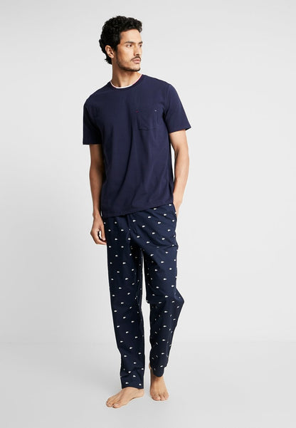 Lacoste Nachtwäsche Hose - Navy Blue