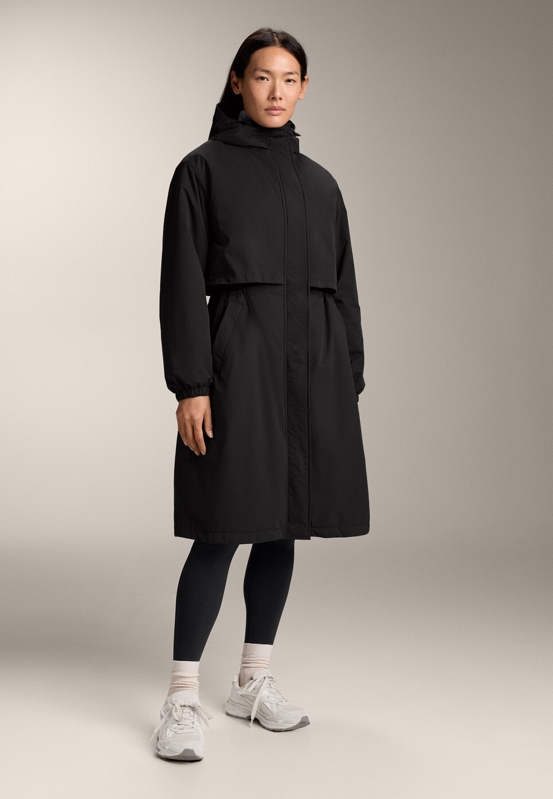 Oysho FELLEX® AEROGEL 10K WATERPROOF LONG PADDED - Waterproof Jacket - Black