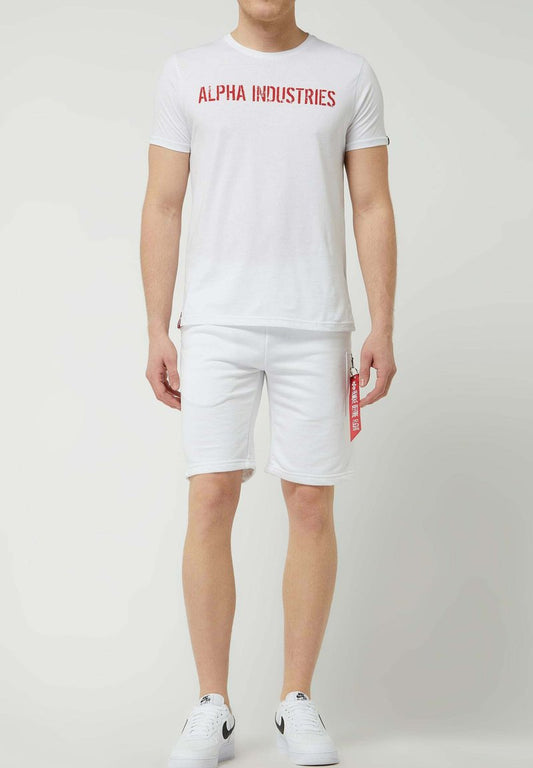 Alpha Industries MIT REISSVERSCHLUSSTASCHE - Shorts - Weiß