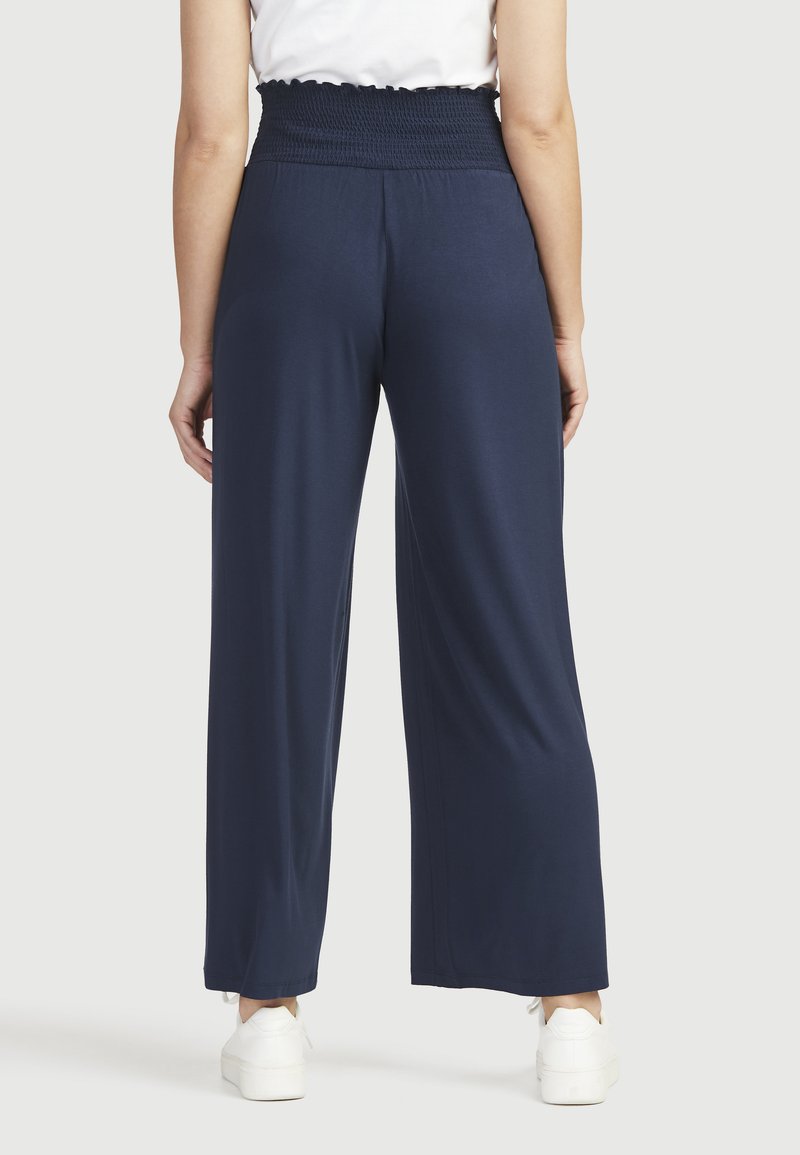  LIV SOLID ECOVERO - Stoffhose - Navy