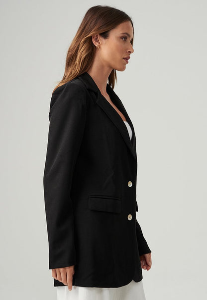  KATHY - Kurzmantel - Black