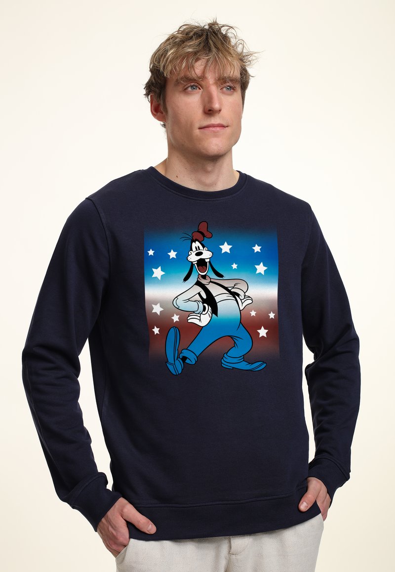 Henry Tiger DISNEY CLASSIC MICKEY PATRIOTIC GOOF - Sweatshirt - Navy Blue