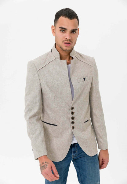  REGULAR FIT - Sakko - Beige Melange