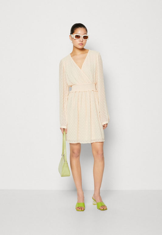 ONLY ONLELLA LYNG DRESS - Freizeitkleid - Novelle Peach