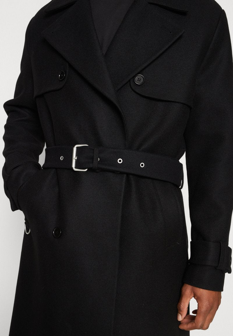 AllSaints KANSAS - Trenchcoat - Black