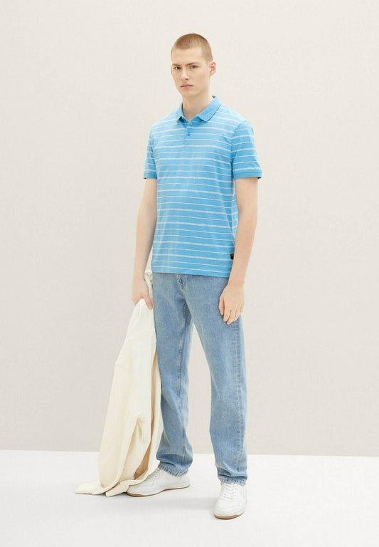 TOM TAILOR Denim 2 PACK - Poloshirt - Blue Broken Yd Stripe