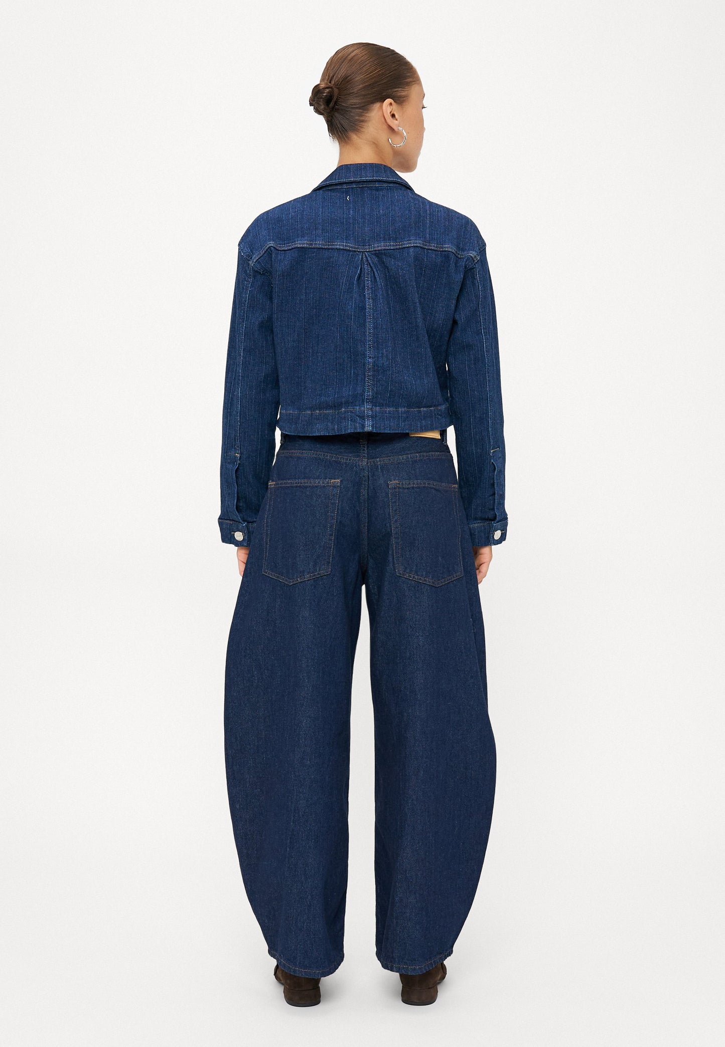 ONLY Petite ONLTAYLOR RINSE BARREL - Relaxed Fit Jeans - Dark Blue Denim